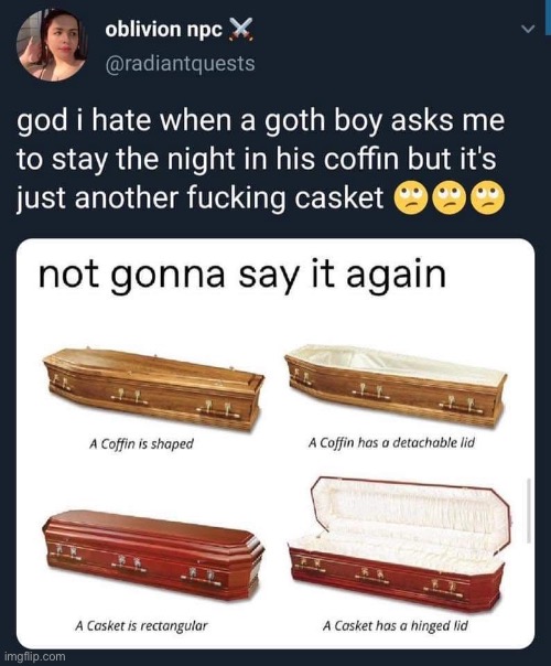 Goth boys | image tagged in goth,coffin,sleep,night,first date | made w/ Imgflip meme maker