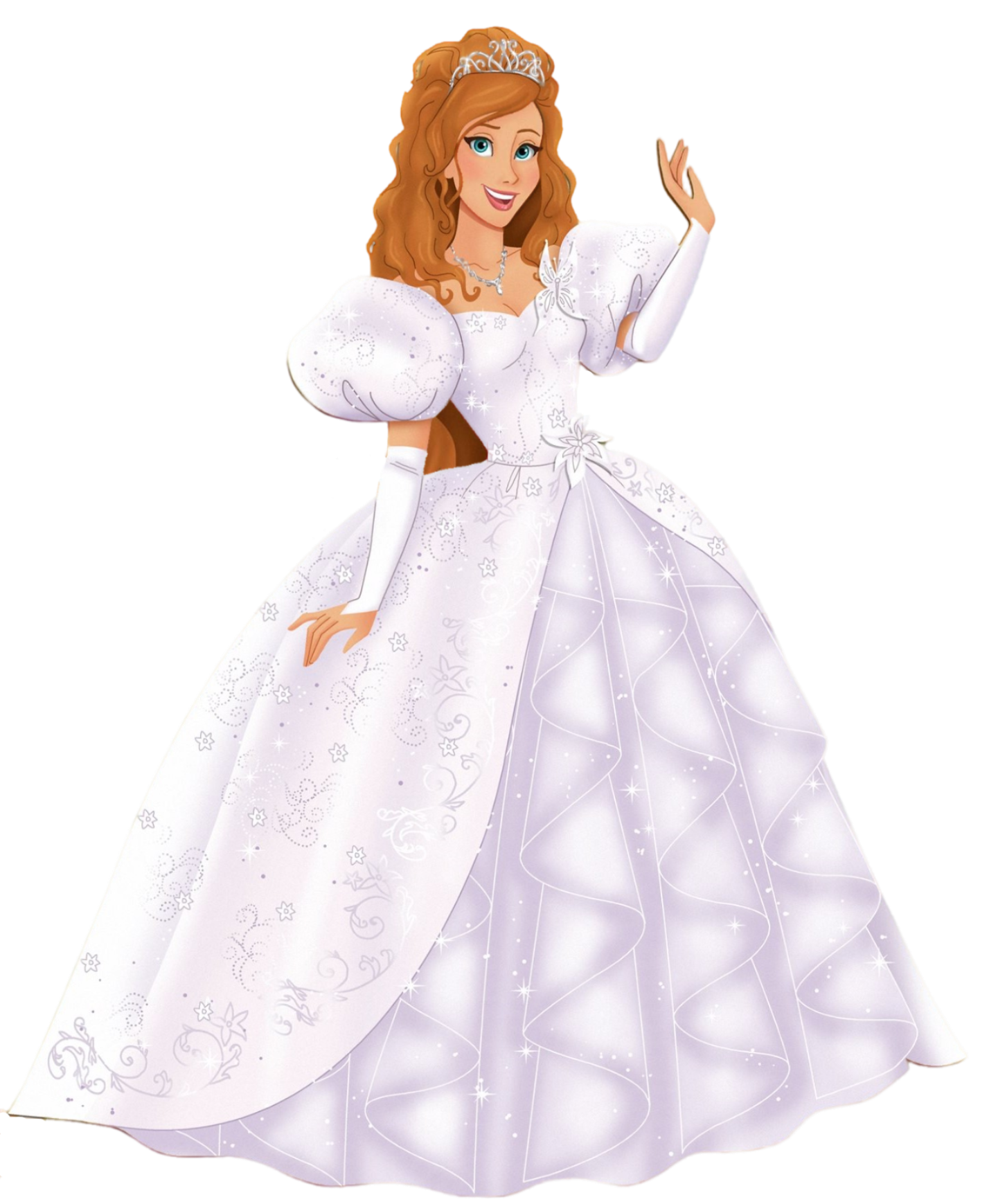 Giselle in her Wedding Dress Blank Meme Template