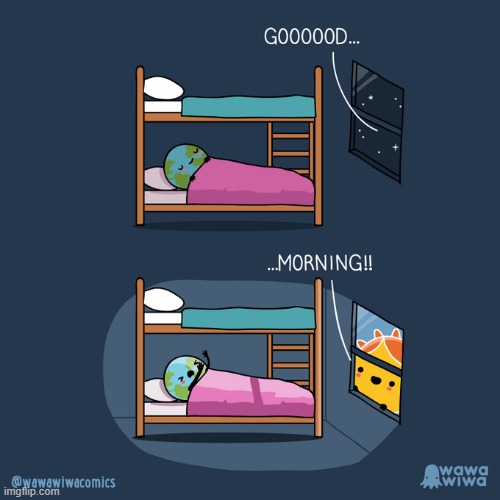 image tagged in earth,bed,sleeping,window,sun,good morning | made w/ Imgflip meme maker