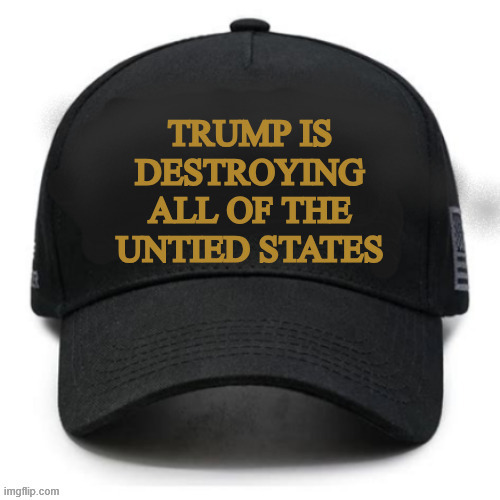 Trump is destroying all of the United States | image tagged in trump is destroying all of the united states,you didn't vote for me in 2020,maga maniac,maga manipulaion,antichrist | made w/ Imgflip meme maker