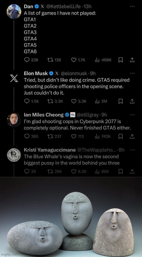 That was one helluva roast | image tagged in oof stones,roasted,twitter,gta,memes | made w/ Imgflip meme maker