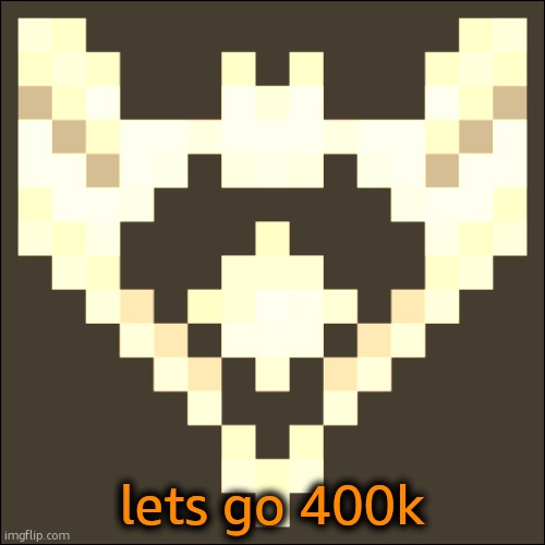 i did a thing | lets go 400k | image tagged in cheze icon temp | made w/ Imgflip meme maker