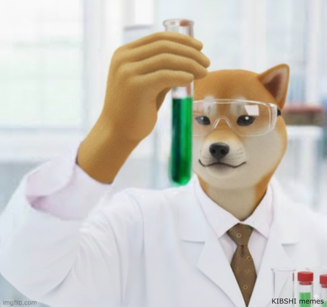 AI meme KIBSHI lab chemist dog Blank Meme Template