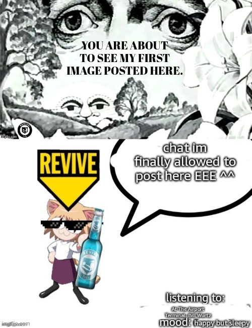 titled "I already have a bad reputation". I was at this point popular in Vibe_Zone and a couple of small streams.. | YOU ARE ABOUT TO SEE MY FIRST IMAGE POSTED HERE. | image tagged in the dawn is your enemy quick revive logo added | made w/ Imgflip meme maker