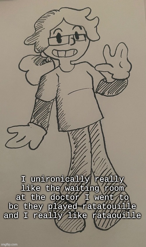 gm | I unironically really like the waiting room at the doctor I went to bc they played ratatouille and I really like rataouille | image tagged in rubber hose disco tysm jr_ftc | made w/ Imgflip meme maker