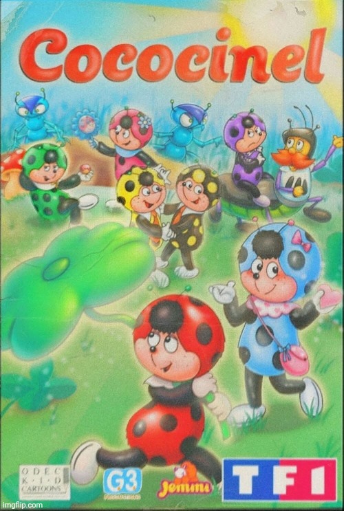 Cococinel 1992 (Cocomiel) ladybug heroine cartoon magic clover | image tagged in cococinel | made w/ Imgflip meme maker