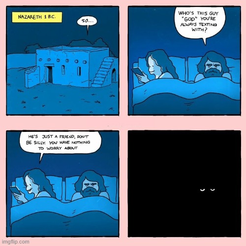 Who's This God? | image tagged in comics | made w/ Imgflip meme maker