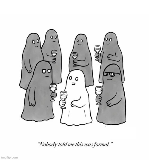 Ghost Formal | image tagged in comics | made w/ Imgflip meme maker