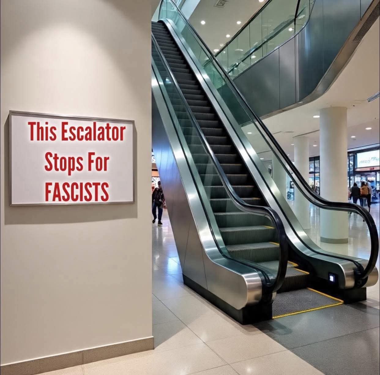 Donald Trump Fascist Escalator MAGA Blank Meme Template