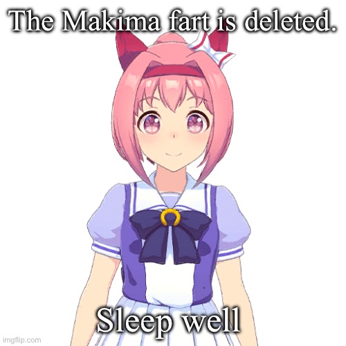 The Makima fart is deleted. Sleep well | made w/ Imgflip meme maker