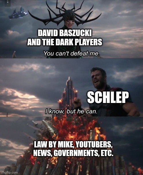 We can win this! | DAVID BASZUCKI AND THE DARK PLAYERS; SCHLEP; LAW BY MIKE, YOUTUBERS, NEWS, GOVERNMENTS, ETC. | image tagged in roblox | made w/ Imgflip meme maker