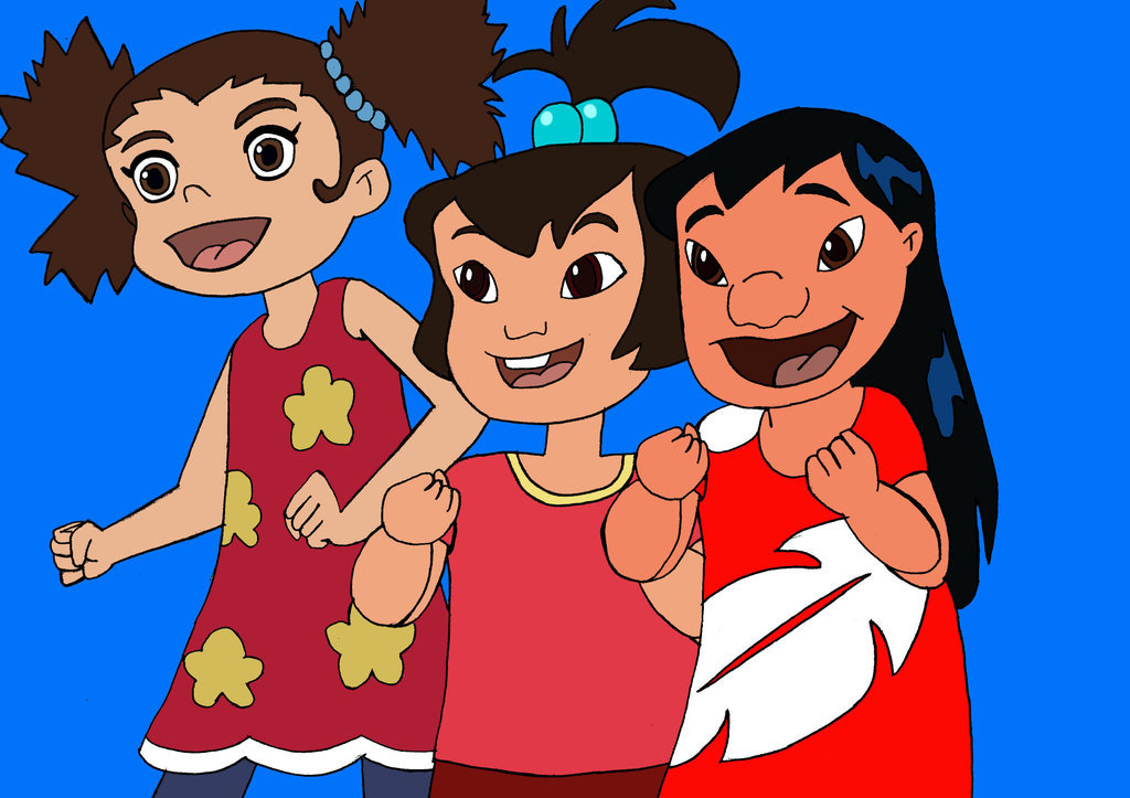 Lilo Yuna and Ai (Three Girls) Blank Meme Template