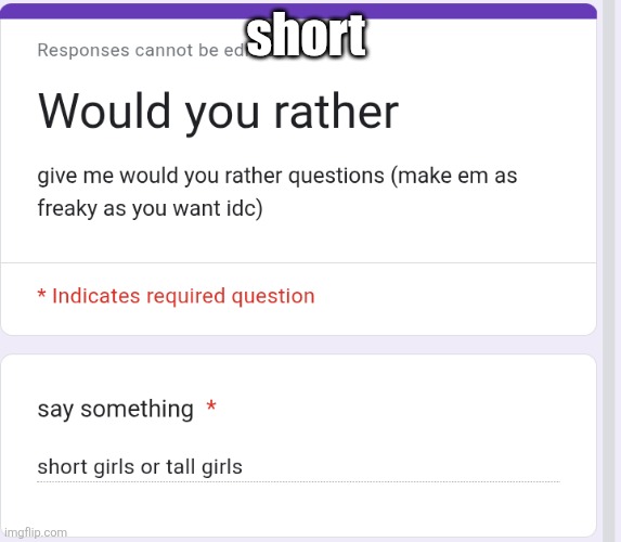 short | made w/ Imgflip meme maker