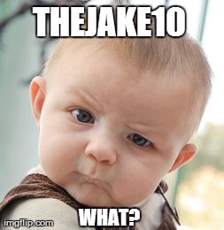 Skeptical Baby Meme | THEJAKE10 WHAT? | image tagged in memes,skeptical baby | made w/ Imgflip meme maker