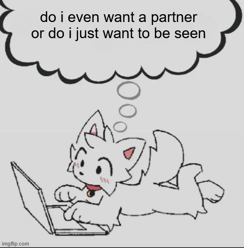 feels like i'm always living in someone else's shadow | do i even want a partner or do i just want to be seen | image tagged in huh guh hwuh | made w/ Imgflip meme maker