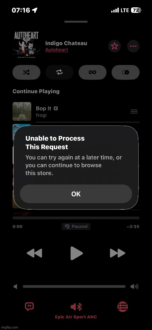 grrrr guess i will use spotify for now | made w/ Imgflip meme maker