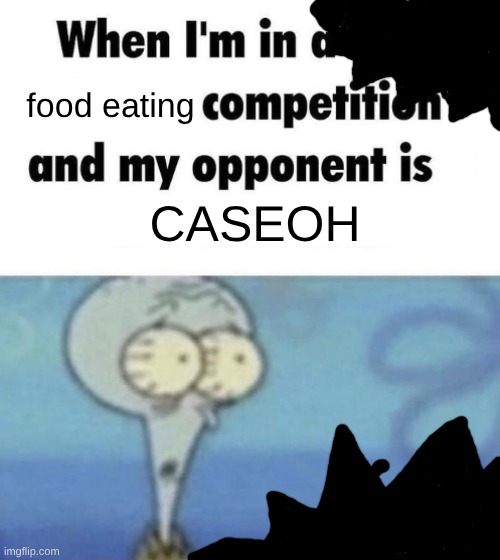 HE ATE A PIECE | food eating; CASEOH | image tagged in scaredward,caseoh,eat,wendys,waffle house | made w/ Imgflip meme maker
