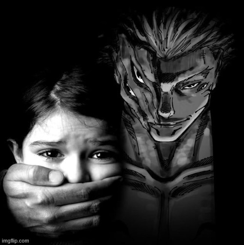 Sukuna Shushing Child | image tagged in sukuna shushing child | made w/ Imgflip meme maker