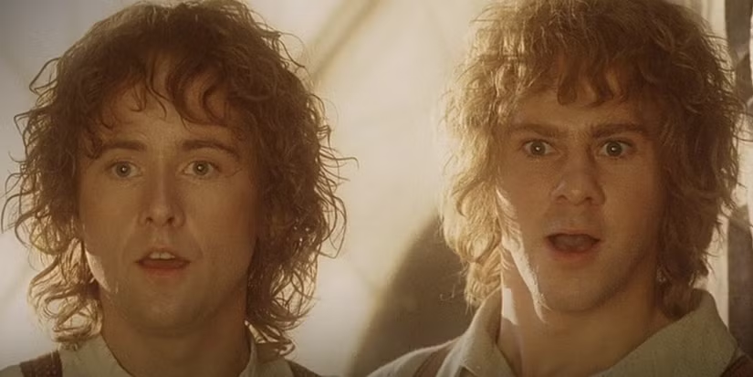 Merry & Pippin meet Frodo in Minas Tirith Blank Meme Template