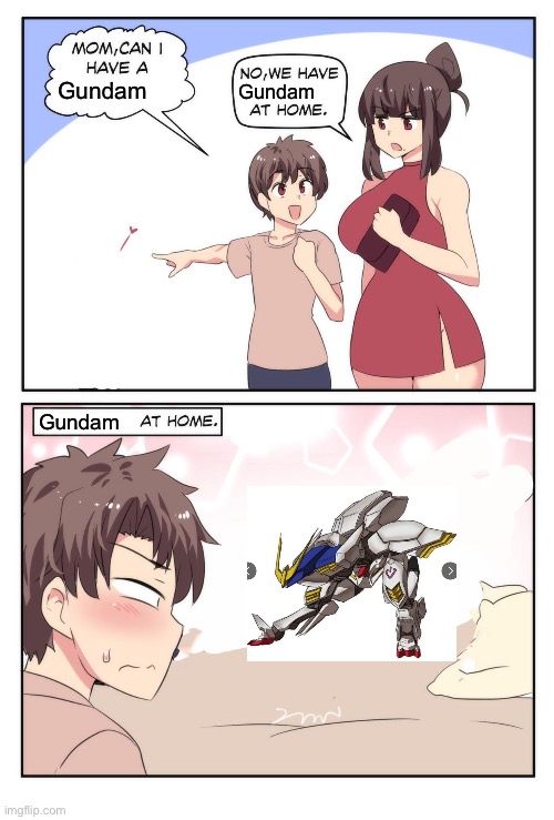 Mobile Suitposting until Urdr-hunt movie drops | Gundam; Gundam; Gundam | image tagged in mom can i have a meme | made w/ Imgflip meme maker