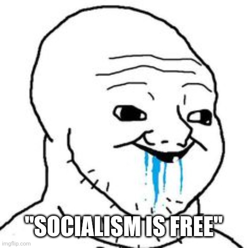 "SOCIALISM IS FREE" | image tagged in funny memes | made w/ Imgflip meme maker