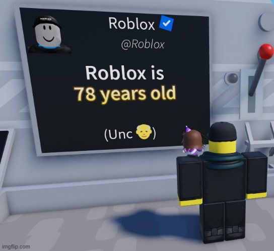 comment your roblox username and I'll put you in the age guessing machine | image tagged in roblox | made w/ Imgflip meme maker
