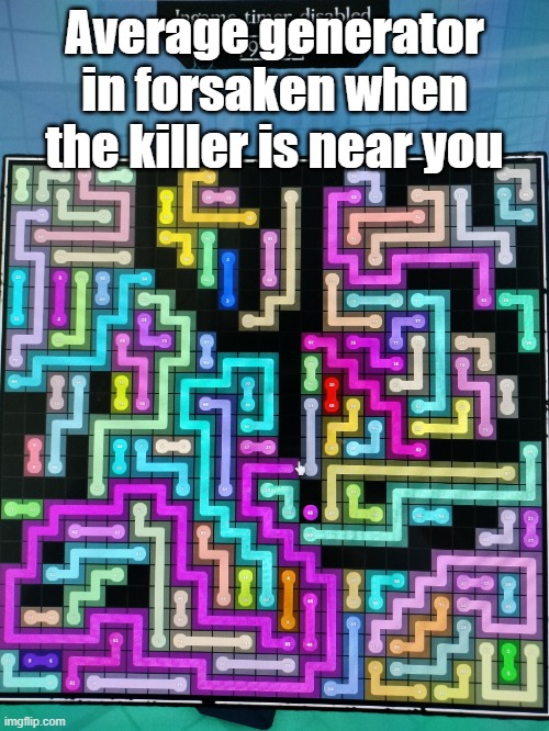 Average generator in forsaken be like: | Average generator in forsaken when the killer is near you | image tagged in how it feels can be doing the generator puzzles in forsaken | made w/ Imgflip meme maker