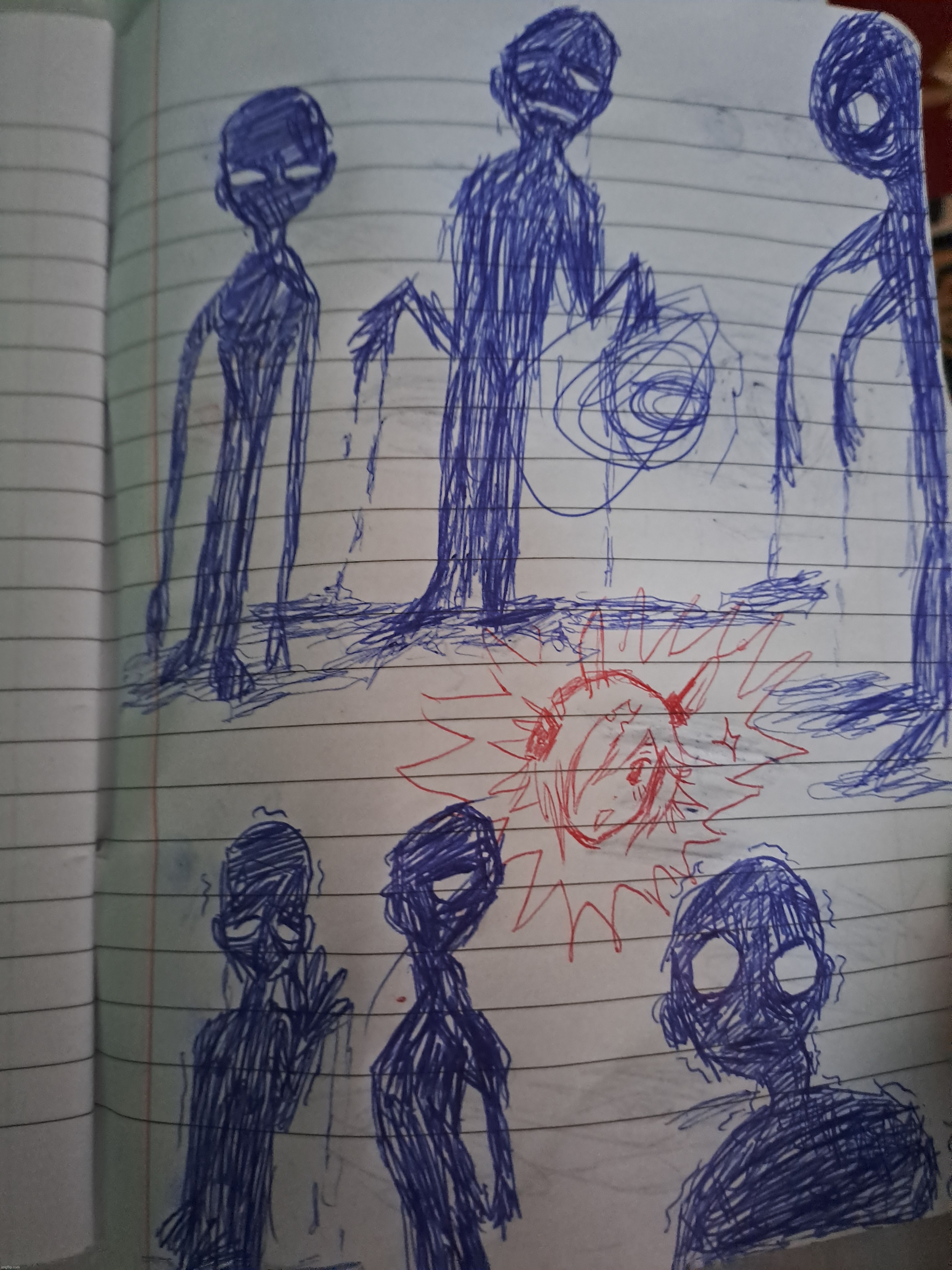 Drew these today except the red one | image tagged in drawing | made w/ Imgflip meme maker