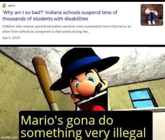 I HATE any school who does this buffonery | image tagged in mario | made w/ Imgflip meme maker