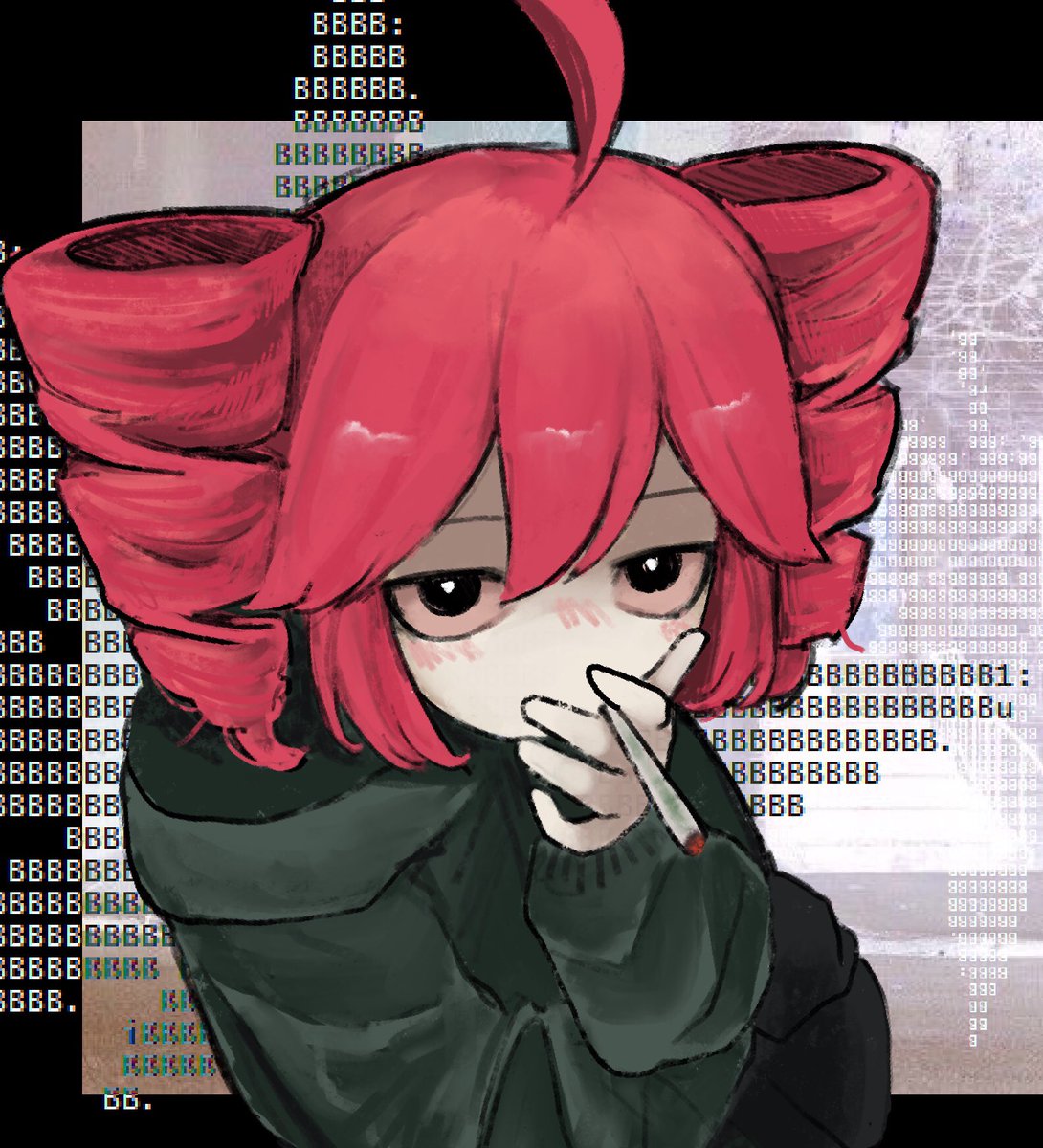 High Quality Teto smoking Blank Meme Template