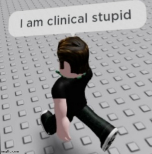 ㅤ | image tagged in i am clinical stupid | made w/ Imgflip meme maker