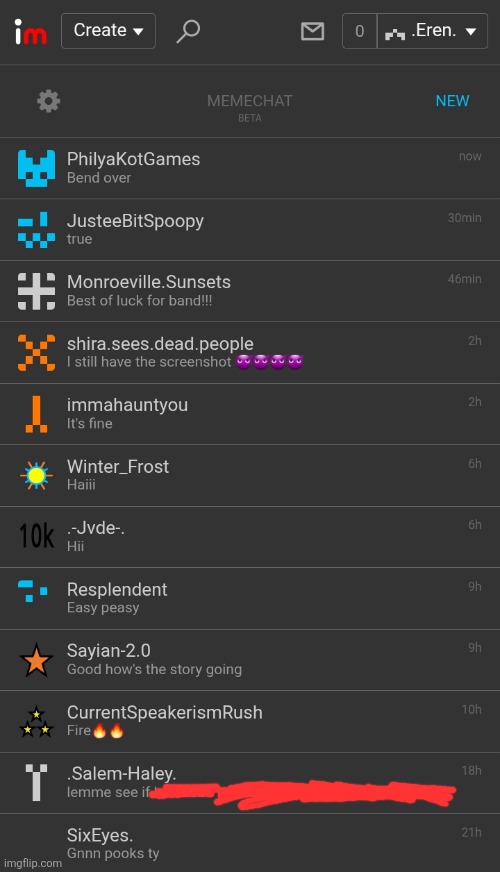 Memechat diheveal | made w/ Imgflip meme maker