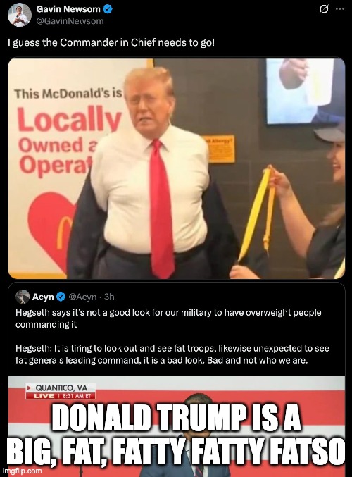 DONALD TRUMP IS A BIG, FAT, FATTY FATTY FATSO | made w/ Imgflip meme maker
