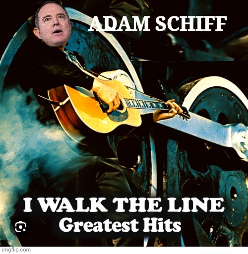 Adam Schiff covers Johnnie Cash Blank Meme Template