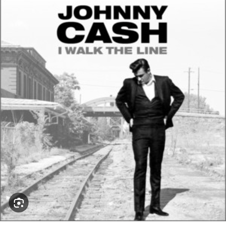 Johnny Cash I walk the Line Blank Meme Template
