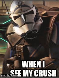 when i see my crush | WHEN I SEE MY CRUSH | image tagged in gifs | made w/ Imgflip images-to-gif maker