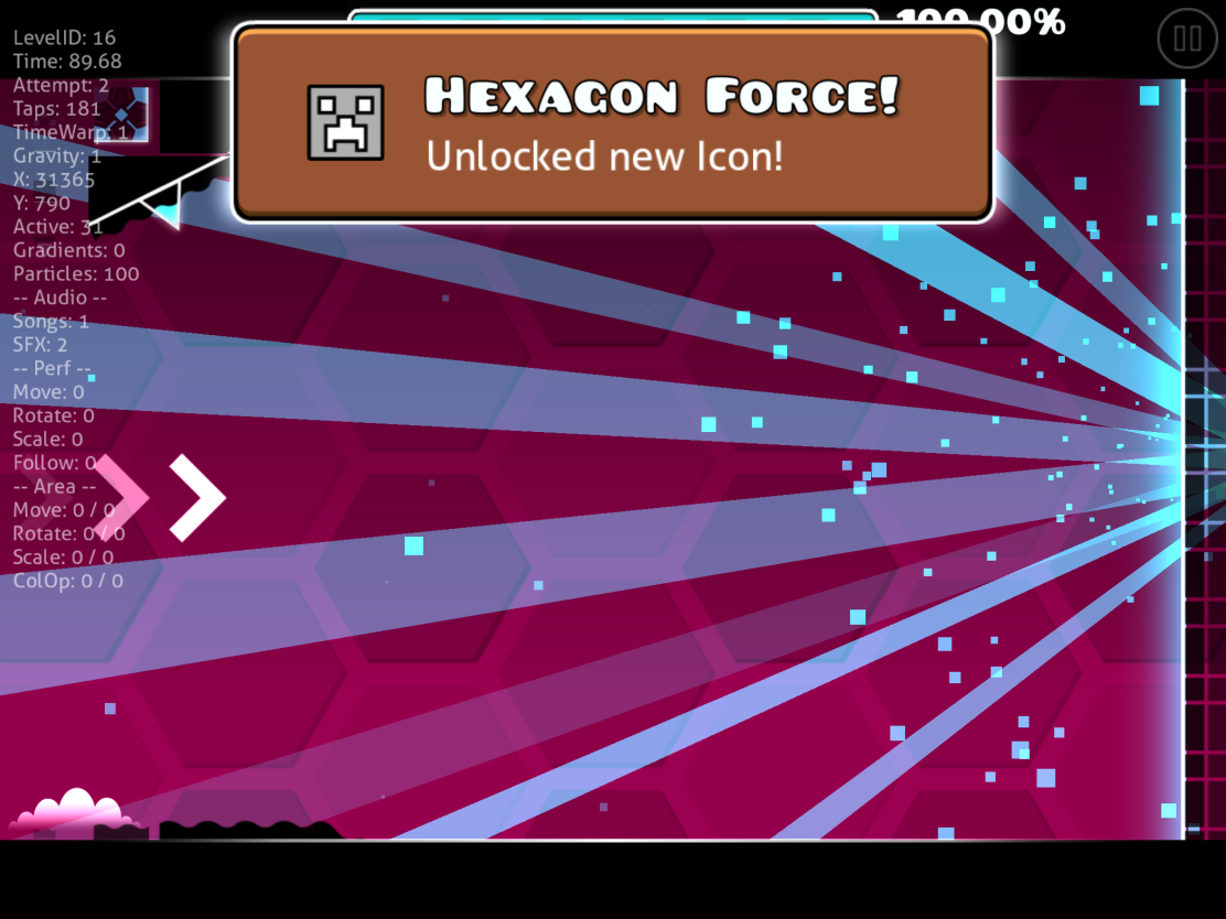 Geometry Dash Hexagon Force Blank Meme Template