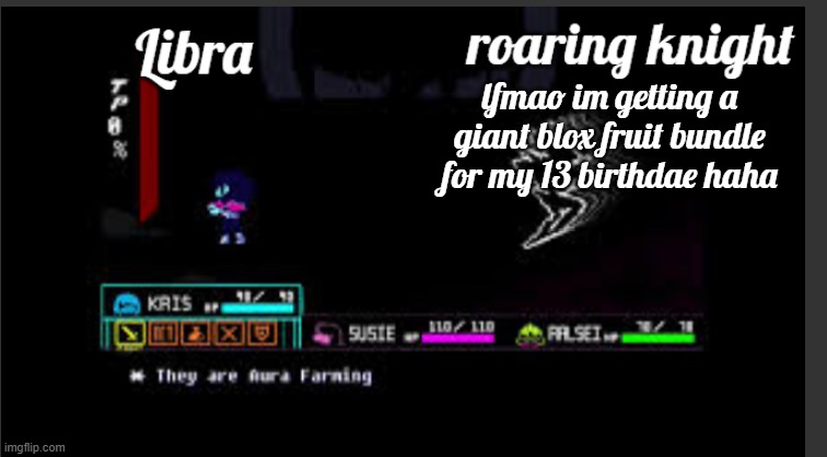 its on sunday | lfmao im getting a giant blox fruit bundle for my 13 birthdae haha | image tagged in basic and impermanent shared temp | made w/ Imgflip meme maker