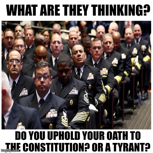 Constitutional crisis | WHAT ARE THEY THINKING? DO YOU UPHOLD YOUR OATH TO THE CONSTITUTION? OR A TYRANT? | image tagged in trump,tyranny,maga,fascism,hegseth drunk,off the power | made w/ Imgflip meme maker