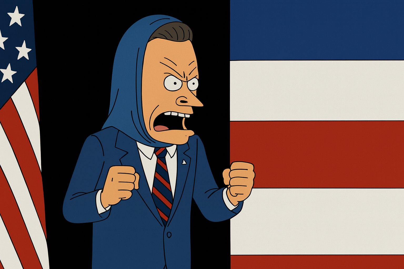 Hegseth Cornholio Blank Meme Template