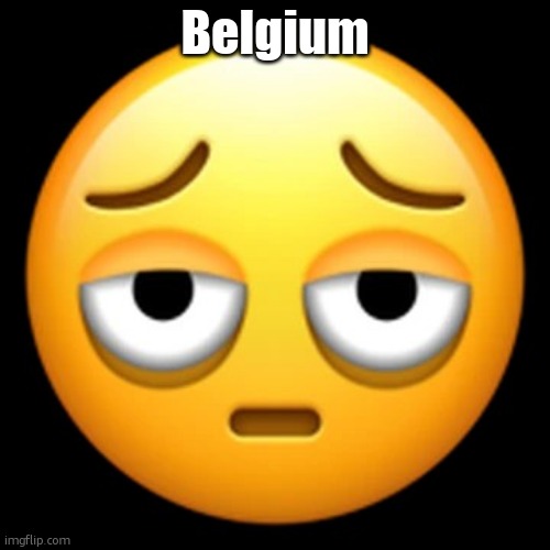 Exhausted emoji | Belgium | image tagged in exhausted emoji | made w/ Imgflip meme maker