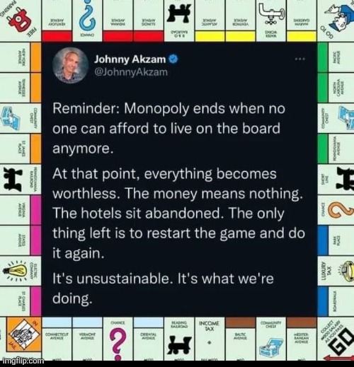 Monopoly | image tagged in monopoly,broke | made w/ Imgflip meme maker