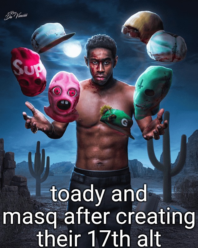 toady and masq after creating their 17th alt | made w/ Imgflip meme maker