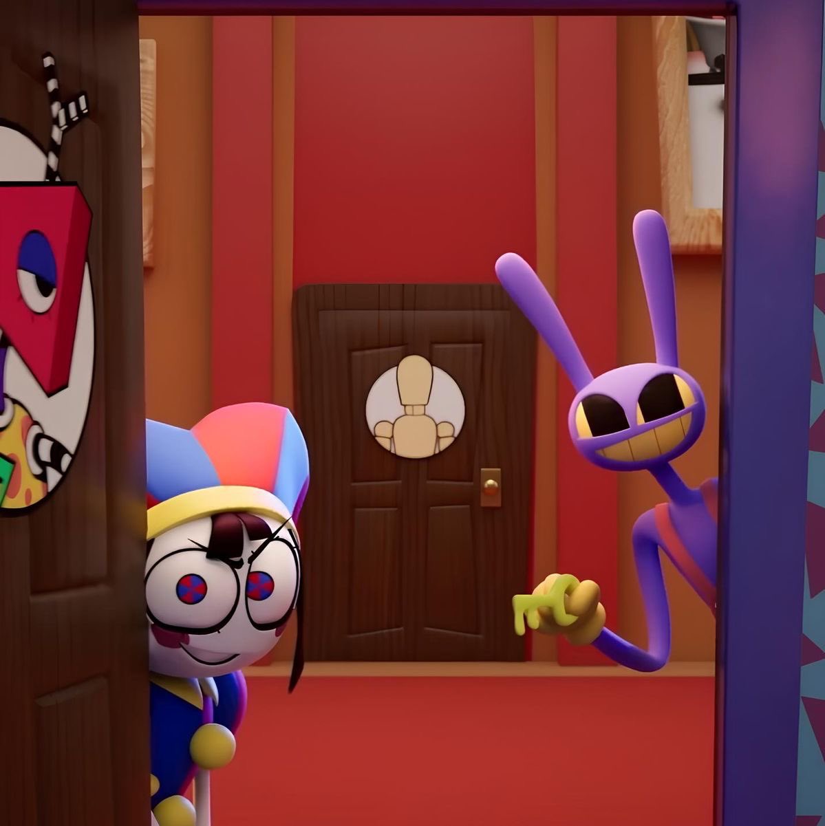 Pomni & Jax found you Blank Meme Template