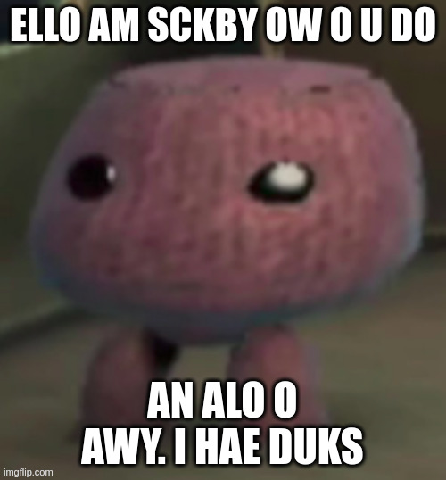 AN ALO O AWY. I HAE DUKS | made w/ Imgflip meme maker