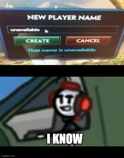 image title | I KNOW | image tagged in charles stare / henry stickman | made w/ Imgflip meme maker