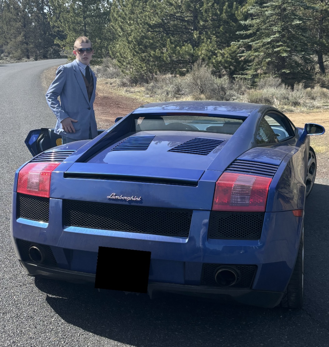 Liam Keel Blue 2004 Lamborghini (1) Blank Meme Template