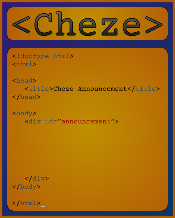 High Quality Cheze HTML Temp Blank Meme Template