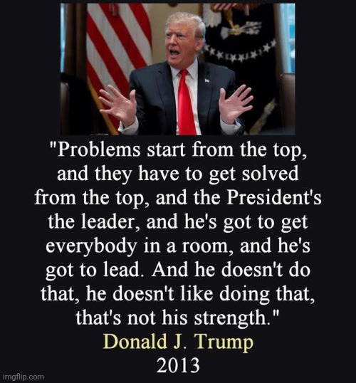 His own words | image tagged in donald trump,trump,maga,government shutdown,nevertrump,conservative | made w/ Imgflip meme maker
