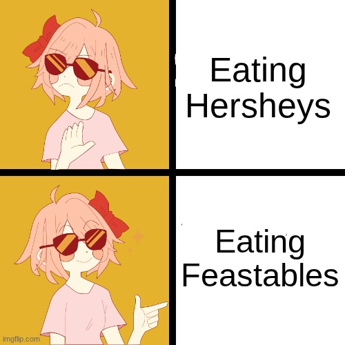 chocolate | Eating Hersheys; Eating Feastables | image tagged in mr beast | made w/ Imgflip meme maker